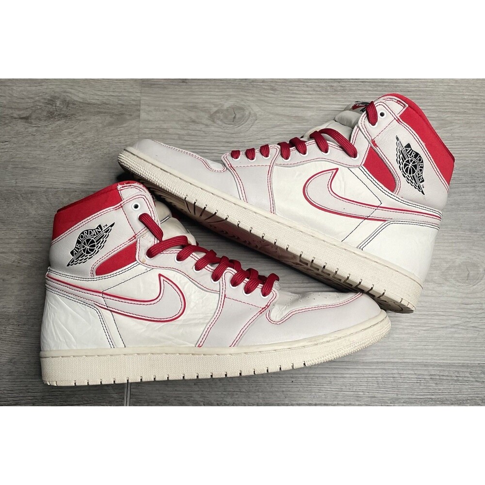 Nike Air Jordan 1 Retro High OG Phantom Gym Red 555088-160 Men's Size 14